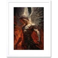 Interior Details ARTERY8 Wall Print Archangel Michael 9 x 7 Inch Framed Art
