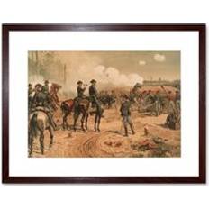 Interior Details ARTERY8 Wall Print Thulstrup Sherman Battle Atlanta USA American Civil War 7 inch x 9 inch Framed Art