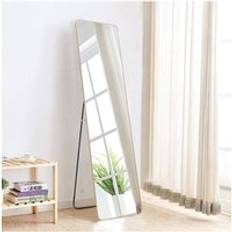 Gold Floor Mirrors Living and Home Modern Round Corner Rectangular Metal Full Length One Size Floor Mirror
