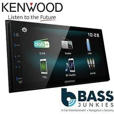 Kenwood Boat- & Car Stereos Kenwood DMX125DAB 6.8 Inch Double Din Bluetooth DAB+ Touchscreen