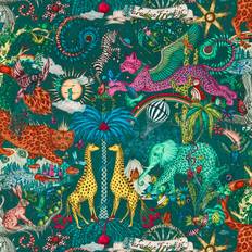 Wallpapers Clarke & Clarke Paradise Lost Teal W0216/05