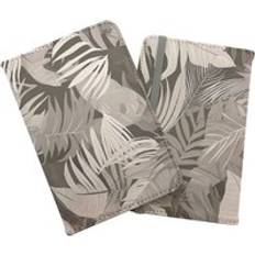 Wallets & Key Holders Warren Reed Tropical Leaves Passport Cover - Grey Brown