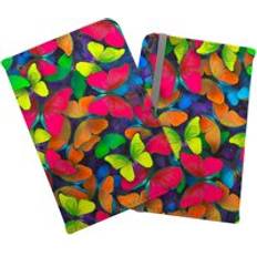 Red Passport Covers Warren Reed Rainbow Butterflies Passport Cover - Red