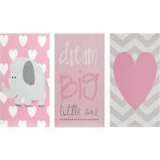 Premier Housewares Set Of 3 Dream Big Kids Wall Plaque