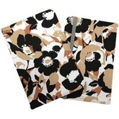 Wallets & Key Holders Warren Reed Modern Flower Pattern Passport Cover - Brown