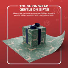 Gift Wrapping Papers Keplin Christmas Gift Wrapping Paper 2 Pack Multicoloured