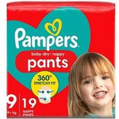Pampers Baby Care Pampers Baby-Dry Nappy Pants Size 9 19kg Essential Pack