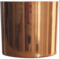 Metal Planter Plant Pot with Polished Copper Finish 20 x 18 cm