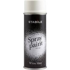 Stabile Målarfärg Stabile Sprayfärg Vit Matt 400 ml Vit