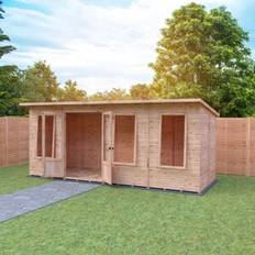 Wood Outbuildings Shire Peony 16x6 Pent Summerhouse (Building Area )