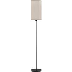 Modern med Faux Linen Skärm Metall Svart