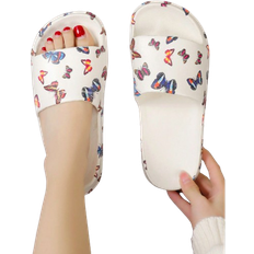 EVA Slides Shein Fashionable Graffiti Slippers For Women Summer Wear New Style Dissolving ThickSoled Versatile HeightEnhancing And Trendy Ins OpenToe Slides