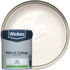 Wickes Vinyl Silk Emulsion Victorian Wall Paint Victorian White 5L
