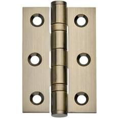 Wickes Ball Bearing Hinge Stainless Steel Antique 76mm Pack 3 76x51mm