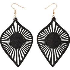 Black Earrings Shein Hollow Out Drop Earrings