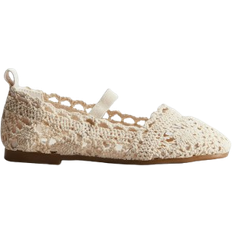 H&M Crochet-Look Ballet Pumps - Beige