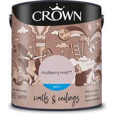 Crown Matt Emulsion Paint Mulberry Mist Wall Paint Mulberry Mist 2.5L