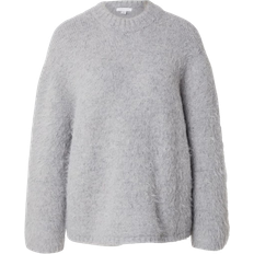 Topshop Knitted Ultra Fluffy Eyelash Jumper - Grey