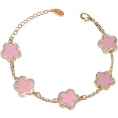 Shein Pink Flower Decor Bracelet