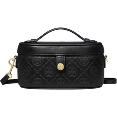 Tory Burch T Monogram Leather Vanity Case - Black
