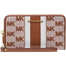 Michael Kors Jet Set Travel Large Striped Logo Jacquard Smartphone Wristlet - Luggage