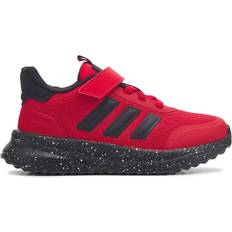 Girls slip on sneakers adidas Kids' X_plr Cloud Foam Slip On Shoe Little Kid Shoes Red/Black 2.5 M