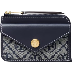 Tory Burch T Monogram Zip Card Case - Navy