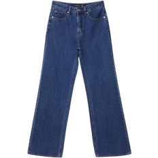Stradivarius Straight Fit Wide Leg Jeans D92 - Blue