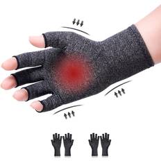 Dam - Handled Skydd & Stöd Donfri Donfri 2 Pairs Arthritis Hand Compression Gloves Fingerless Design for Men Women Relieve Symptoms Rheumatoid Osteoarthritis Raynauds Disease