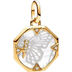 Pandora ME Pearlescent Butterfly Gold-Plated Medallion Charm