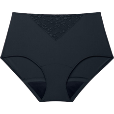 Libresse High Waist Multifluid Rose Menstrual Panties - Black