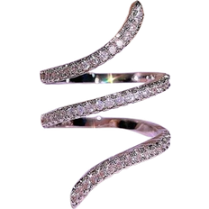 Copper Rings Shein PC Gorgeous Style Cubic Zirconia Ring For Women For Valentine's Day Gift Wedding Engagement Anniversary Party Jewelry