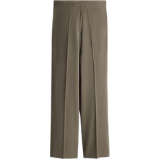 H&M Wide Trousers - Dark Greige