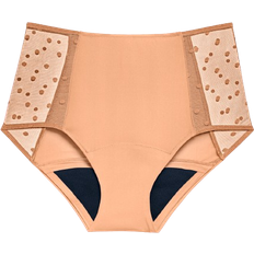 Libresse High Waist Dots Moderate Menstrual Panties - Apricot