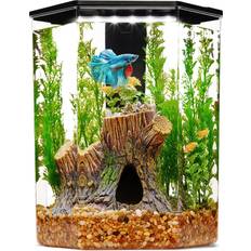 Imagitarium Hexagon Betta Gallon, 2.39 FZ, Transparent