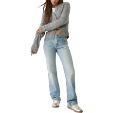 D98 Straight Vintage Effect Jeans - Denim