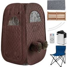 Sauna Heaters Costway Portable Steam Sauna Tent 1000W 3L Steam Generator and Chair