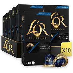 L'OR K-cups & Coffee Pods L'OR Espresso Coffee Ristretto Decaffeinato Intensity 10 Packs of 10 Capsules 10pcs