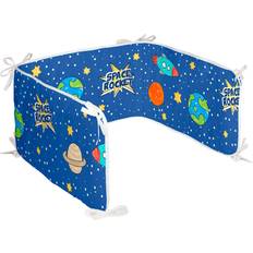 HappyFriday Mr Fox Colorful Cot Protector Space Rocket 210 x 40 cm