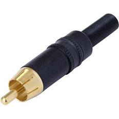 Kablar Nedis Kontakt RCA Male Metall Svart