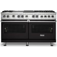 Ranges Viking VDR5606GQLP 60 Inch Wide 9.43 Cu Ft Free Standing Dual Fuel Range Black