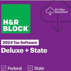 Office Software H&R Block Tax Software Deluxe State 2024 PC/Mac