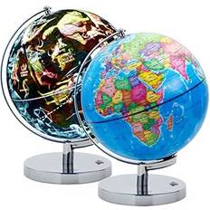 Metal Globes Exerz Illuminated Metal Base 23 cm Globe
