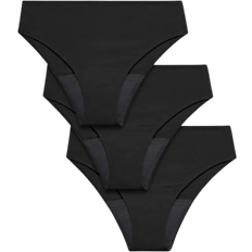Libresse Essentials Brazilian Ample Panties 3-pack - Black
