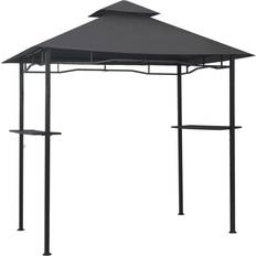 Trädgård & Utemiljö vidaXL BBQ Gazebo 240x150x255 cm Sturdy Steel Construction Anthracite Colour