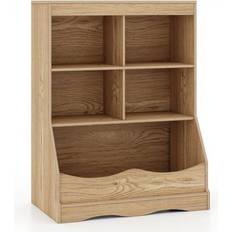 Costway Children's Multi-Functional Bookcase Toy Storage Bin