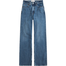 Stretch jeans for women Abercrombie & Fitch High Rise 90s Relaxed Jean Dark