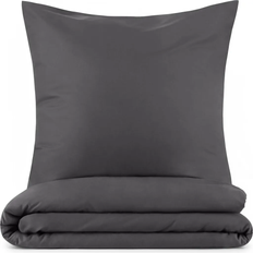 Kaufland Blumtal Basic Bettwäsche and Kissenbezug Set of 2 Bettbezug Grau (200x135cm)