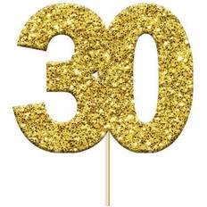 Glitter 30th Birthday Topper Pack of 12