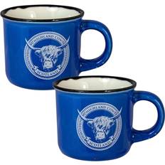 Espresso Mug Scottish Highland Cow or Saltire Flag Design Set of 2